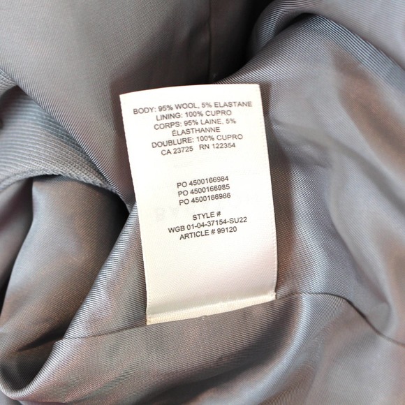 Babaton Atelier Agency Pewter Oversized Single Breasted Blazer 2 Relaxed Jacket - Picture 8 of 9